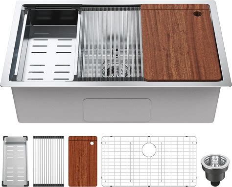 VEVOR Kitchen Sink, 304 Stainless Steel Drop-In India | Ubuy