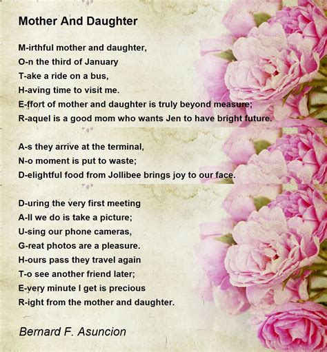 Mother Poems From Daughter