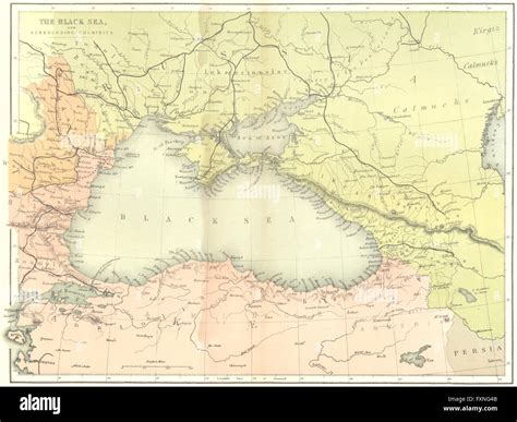 Black sea map hi-res stock photography and images - Alamy