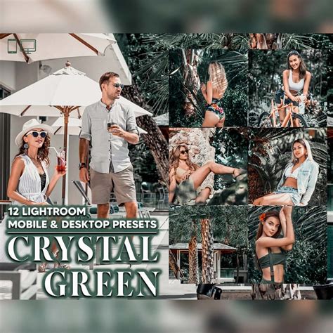 12 Crystal Green Lightroom Presets, Spring Mobile Preset, Tropical ...
