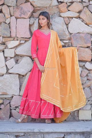Matching The Beauty Of Gota Dupattas With Maxi – Shopzters