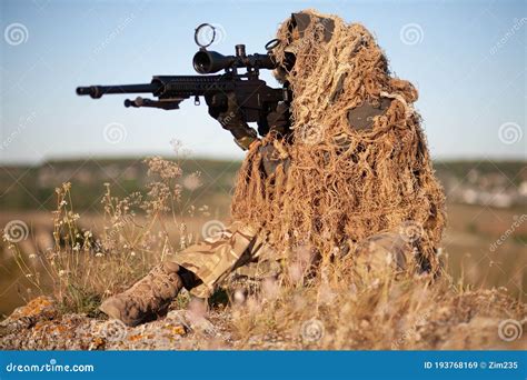 Sniper In Ghillie Suit Royalty-Free Stock Photography | CartoonDealer ...
