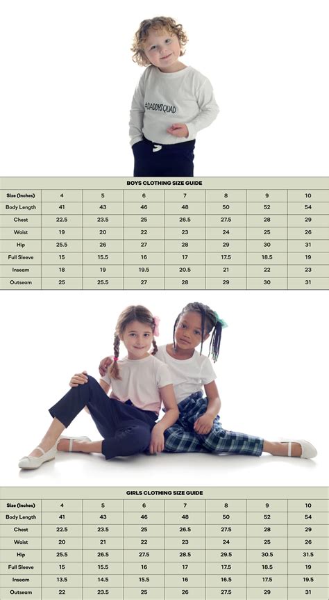 Size Guide - Yarrov Kids Apparel