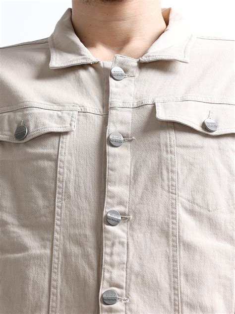 Buy Cream Flannel Lined Tracker Twill Men's Jacket