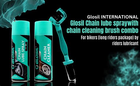 Glosil Chain lube spray500ml chain cleaner 500ml with chain cleaning ...