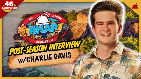 Charlie Davis Post-Season Interview | Survivor 46 – RobHasAwebsite.com