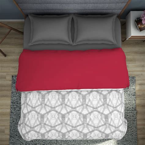 Buy SPACES Geostance Printed Double Bed Quilt - 224 x 270 cm from ...