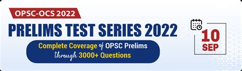 OPSC - OCS Prelims Free Mock Test Series - GS SCORE