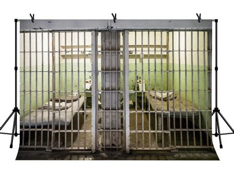 Buy LYLYCTY 7x5ft Cell Backgrounds Prison Scene Backdrop Jail Interior ...