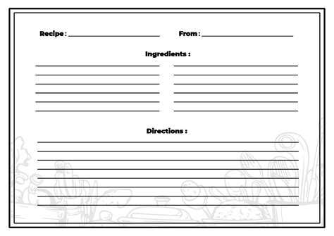 Free 4x6 Recipe Card Templates For Microsoft Word Printable Templates ...