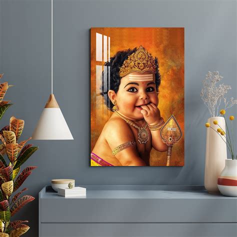 Cute Bala Murugan Acrylic Wall Art - The Next Decor