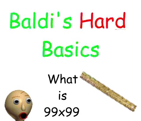Image result for Baldi Basics Hard Question