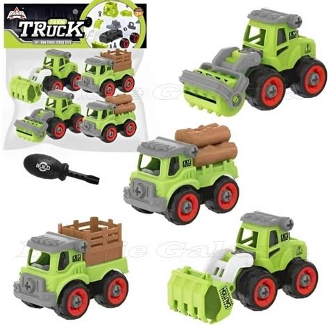 Kiddie Galaxia Farm Vehicles With Screw Driver Foldable Diy Truck Toy ...