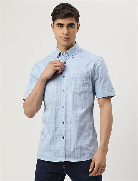 Buy Pure Cotton Self Design Collar Shirt at Marks & Spencer