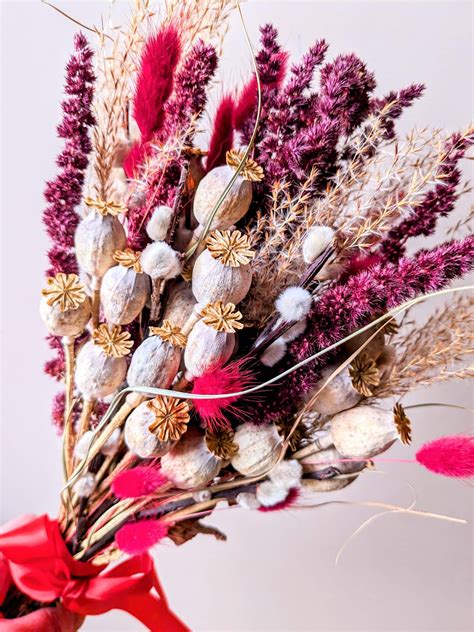 Valentines DIY dry flower bouquet | Dried Flower Craft