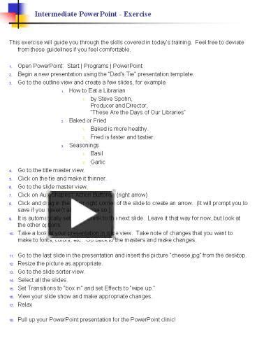 Free Intermediate PowerPoint Training 的图像结果