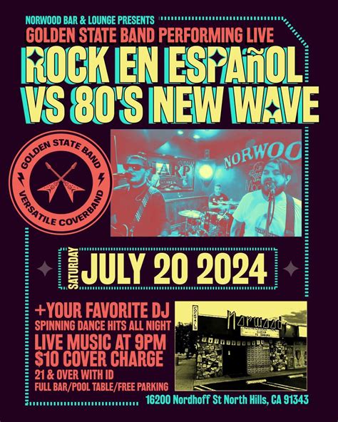 Rock en Espanol VS 80s New Wave , Norwood Bar, Panorama City, 20 July ...
