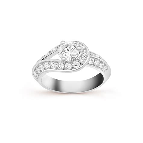 Couture solitaire 0.70 ct DIF Platinum, Diamond - Van Cleef & Arpels