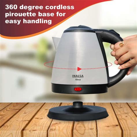 Inalsa Electric Kettle Absa-1500W with 1.5 Litre Capacity Electric ...