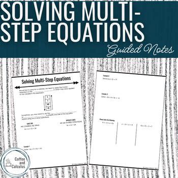 Solving Multi-Step Equation Notes 的图像结果