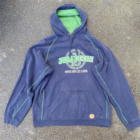 vintage John Deere hoodie size M - Depop