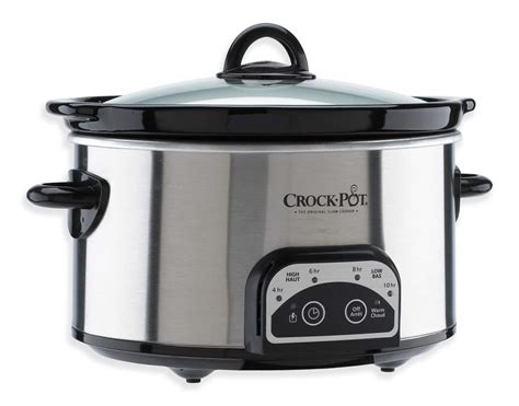 Crock-Pot Digital Programmable Slow Cooker, Stainless Steel, 4 Quart ...