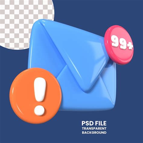 Spam 3d illustration icon | Premium PSD