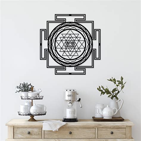 Artrooms Shri Yantra Metal Wall Art - Wall Decoration | Wall Hanging ...