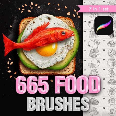 Procreate Food Brushes. Procreate Fruit Brushes. Procreate Vegetable ...