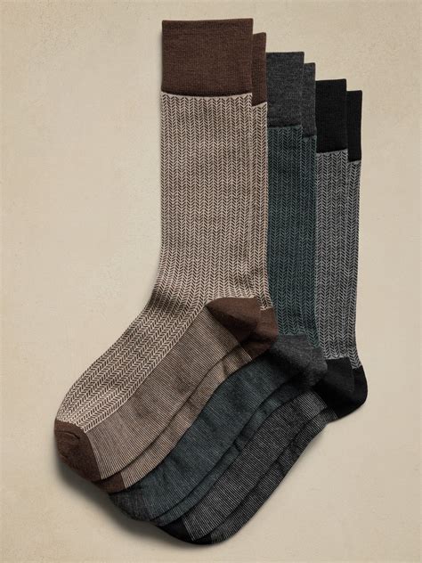 Breath Merino 3 Pack Trouser Socks | Banana Republic