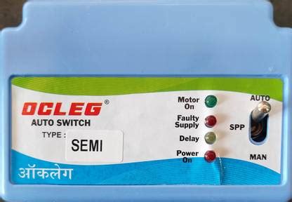 OCLEG Auto Switch Semi/Single Phase Preventer for Star Delta Water Pump ...