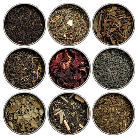 Heavenly Tea Leaves Organic 9 Flavor Variety Pack Loose Leaf ...
