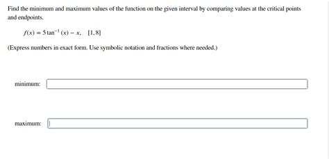 Image result for Max and Min Values of Functions