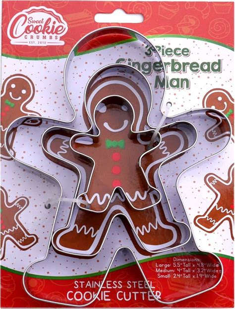 Amazon.com: ETERSION Gingerbread Cookie Cutters 5 Pieces 5 Sizes 1" to ...