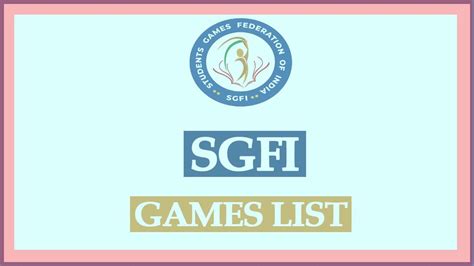 SGFI Games List 2024 PDF Calendar – 67th National School Games