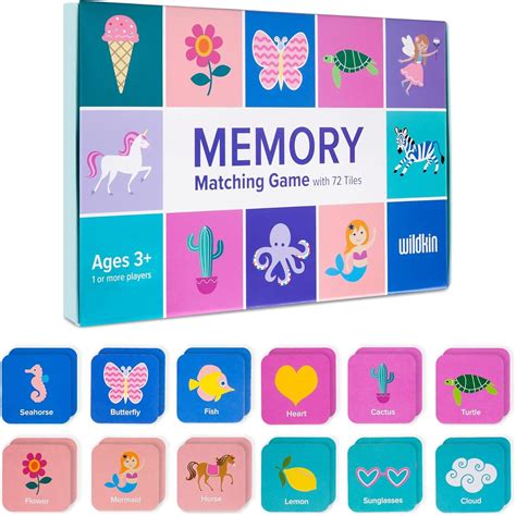 Amazon.com: Wildkin Memory Matching Game Cards for Boys & Girls ...
