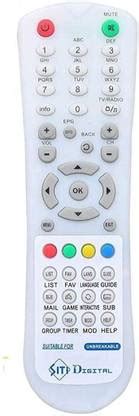 Emmar Shoppe Remote Compatible with Set Top Box Siti Cable Remote ...