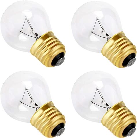 Amazon.com: Oven Light Bulb 40 Watt, G45 Clear - High Temp 120V 415 ...