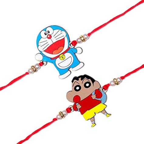 VR Creatives Set Of Doremon,Shinchan Kids Rakhi for Kids/Rakhi For ...