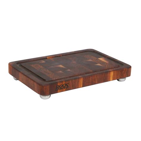 John Boos End-Grain Cutting Boards w/ Juice Groove & Feet, 18" x 12" x ...
