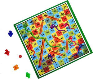 Toyvala Contemporary Jungle Themed Ludo Snakes 'N' Ladders Board Game ...