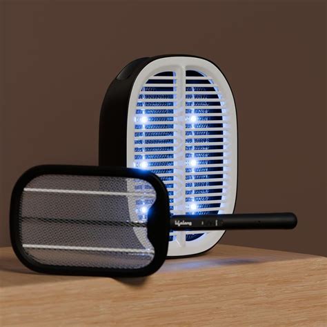 Lifelong 2-in-1 UV Light Mosquito Racket Bat and Mosquito Killer Lamp ...