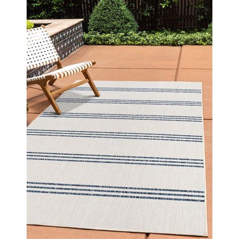 Unique Loom Jill Zarin Outdoor 2 x 3 (ft) Loomed Ivory Rectangular ...