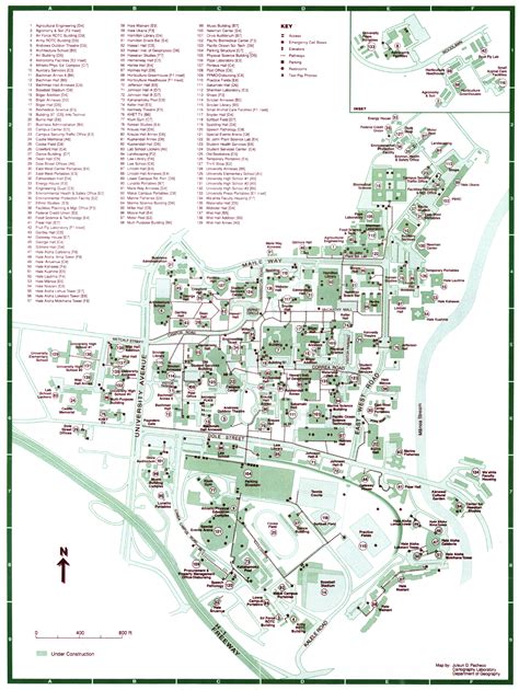 Campus Map Uh Manoa - Map Of Rose Bowl