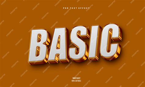 Free psd basic 3d editable text effect | Premium AI-generated PSD