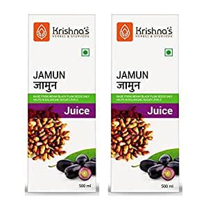 KRISHNA'S HERBAL & AYURVEDA Jamun Juice-500 Ml(Pack Of 2)|Ayurvedic Way ...