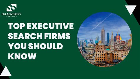 A Guide to the Top Executive Search Firms for 2025 - NU Partners