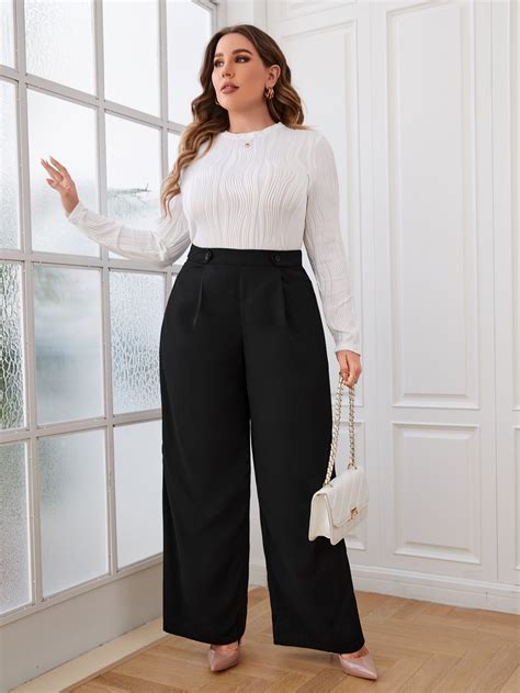 SHEIN USA | Plus size outfits, Business casual outfits for women, Plus ...