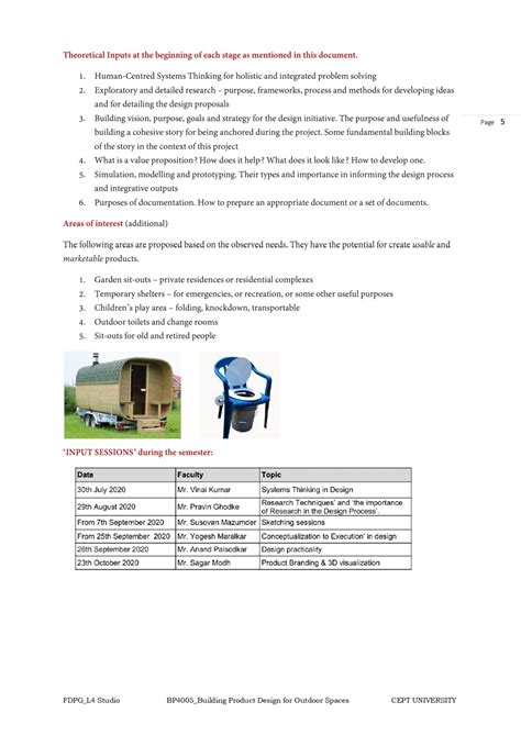 BP4005 2 | Building Product Design For Outdoor Spaces | CEPT - Portfolio