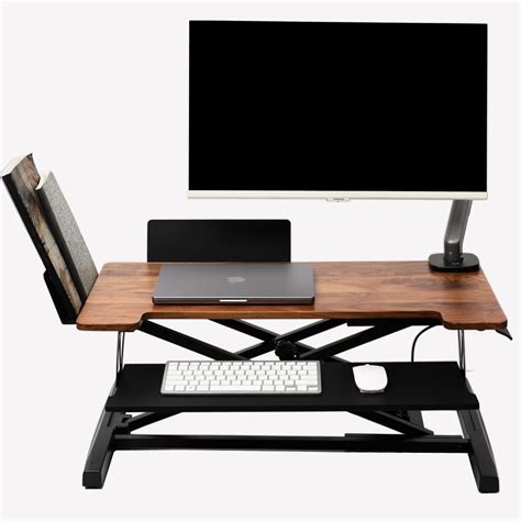 Flowlyf Solid Wood Standing Desk Converter | Height Adjustable |1 year ...